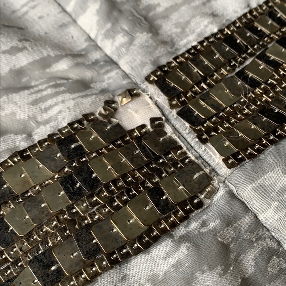 YIGAL AZROUEL Arctic Beaded Cowl Sheath Dress 8 - Picture 3 of 15
